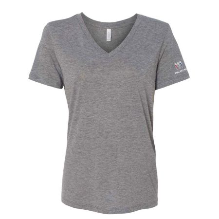 Bella + Canvas ladies relaxed triblend v-neck t-shirt